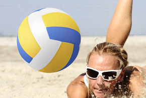 Volleyball spielen Chemiefaser